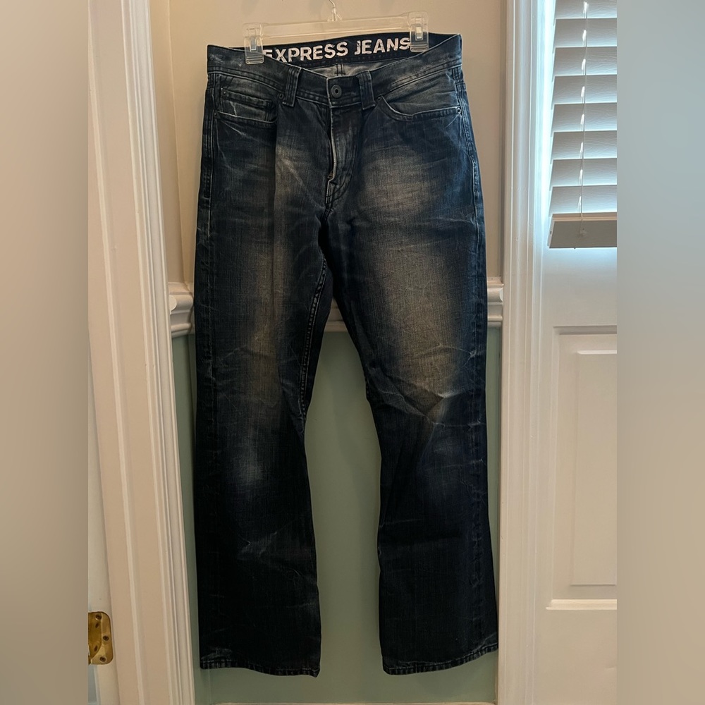 Express loose low rise boot cut 32x34
